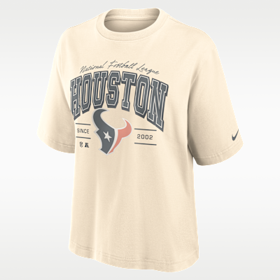 Houston Texans Vintage Mod Boxy Women's Nike NFL T-Shirt. Nike.com